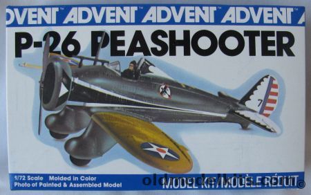 Revell 1/72 Boeing P-26 Peashooter - Advent Issue, 3308 plastic model kit